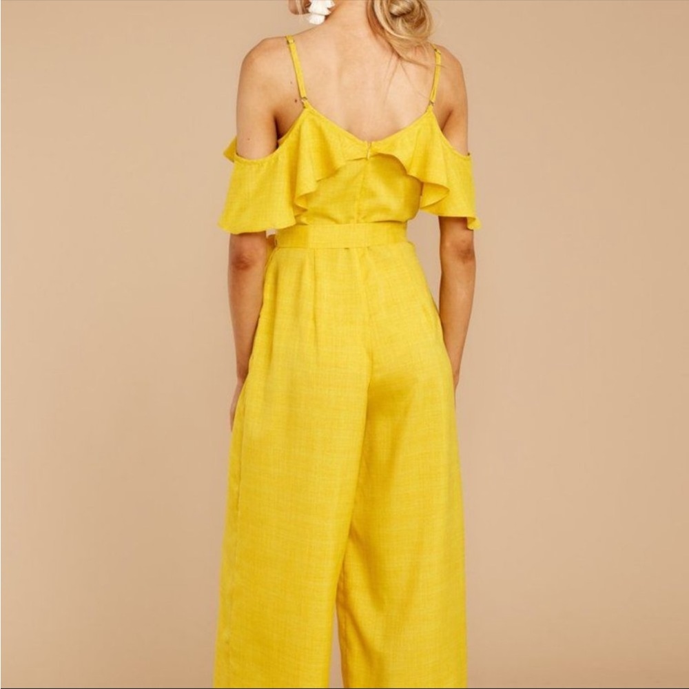 Perfect Chemistry Yellow Jumpsuit - Picture 2 of 5